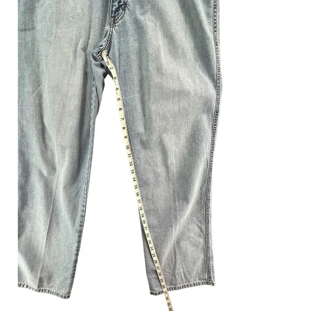 Mavi Y2K Relaxed Jeans Mens 32‎ Blue Light Wash Denim Faded Grunge Streetwear